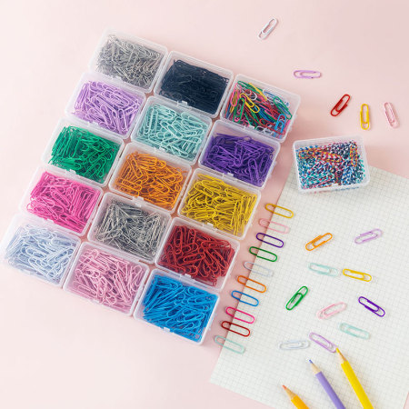 1 Coffret de pinces à cheveux métalliques simples, rayures et couleurs assorties, pour un usage quotidien 2
