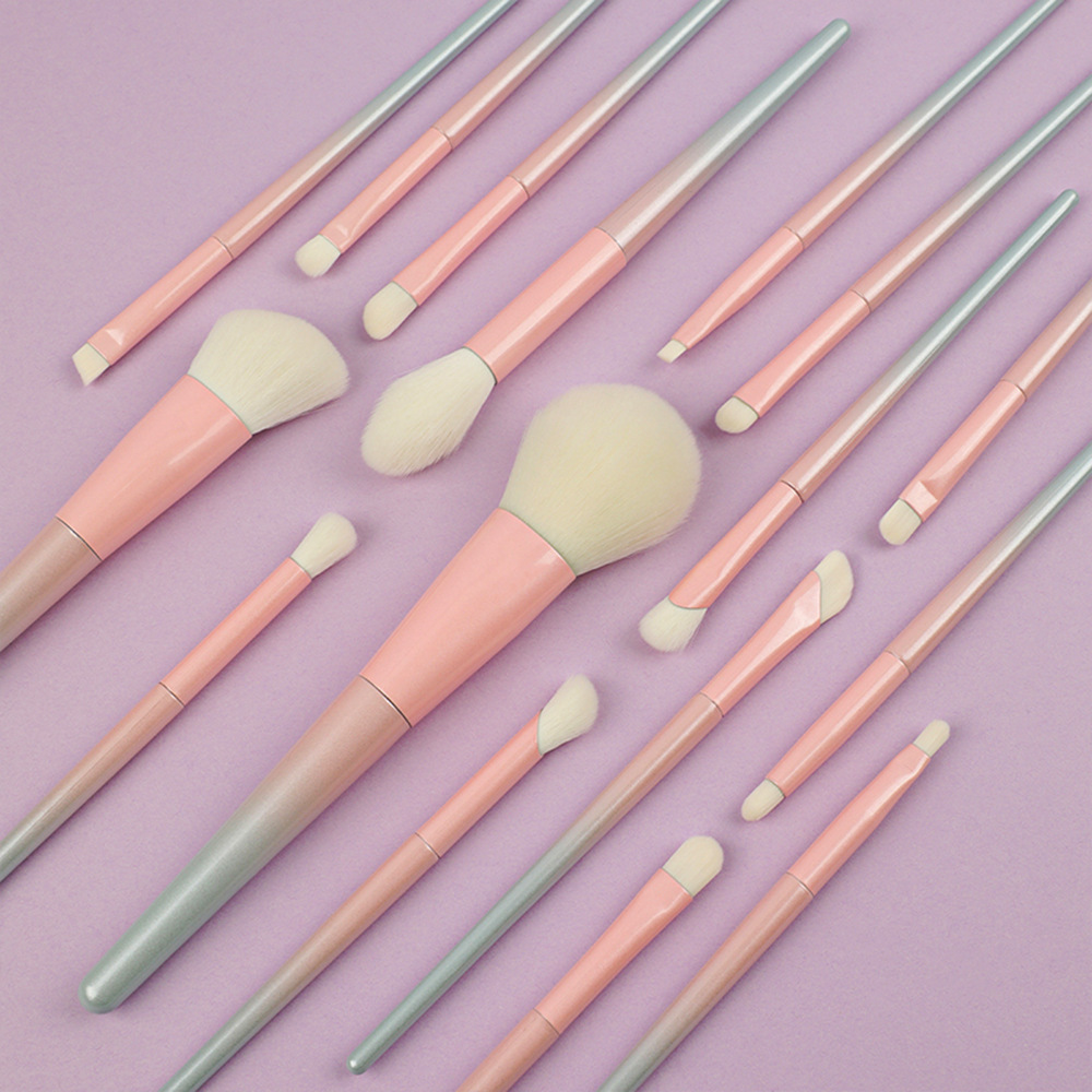 Ensemble De Pinceaux De Maquillage Simple Series Daily Color Mixed Gradient Color Image3