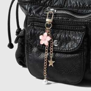 Breloques De Sac En Alliage À Chaîne En Forme D'Étoile Et De Fleur, Série Simple h5 Image3
