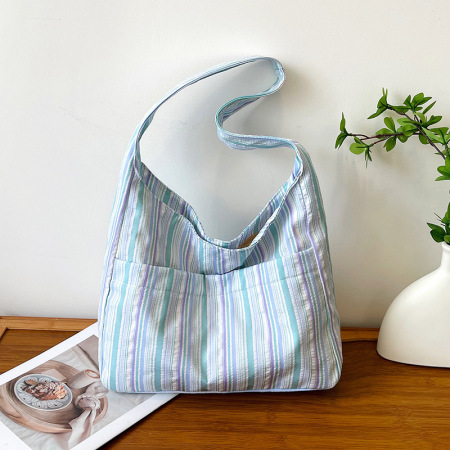 Sacs à bandoulière pour femmes en nylon sans rayures, style décontracté 2
