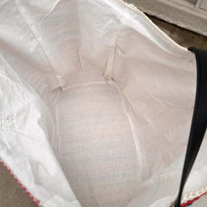 Sacs À Bandoulière Femme En Raphia Tissé À Rayures Multicolores Style Décontracté h5 Image4