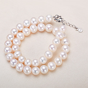 Collier De Perles D'Eau Douce Pour Femme, Collection Simple Et Élégante h5 Image3