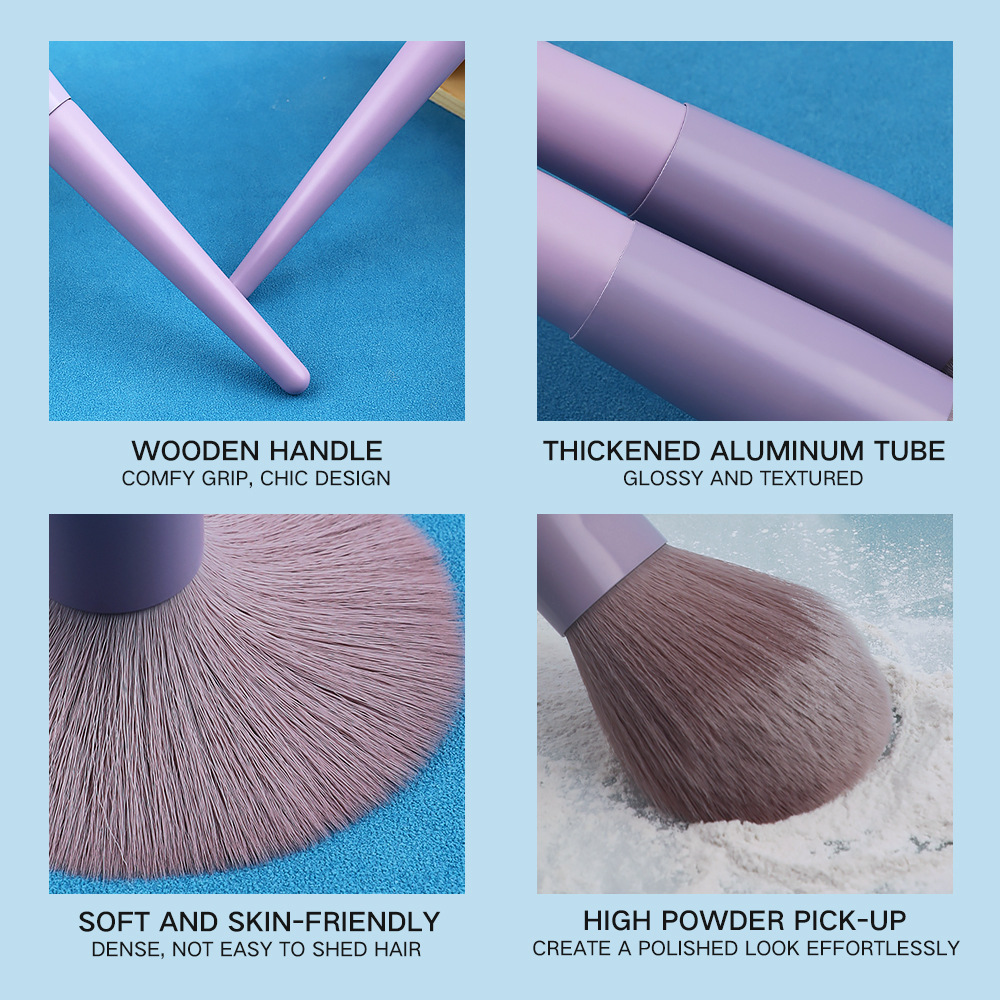 Pinceau De Maquillage Simple Series Daily Solid Color h5Image4