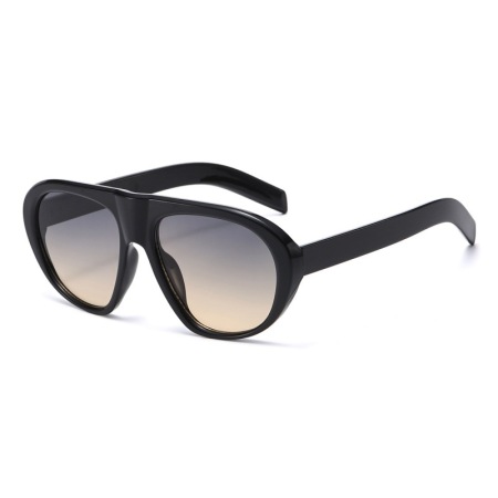 Lunettes de soleil unisexes Simple Series rétro couleur unie imprimé léopard dégradé 2