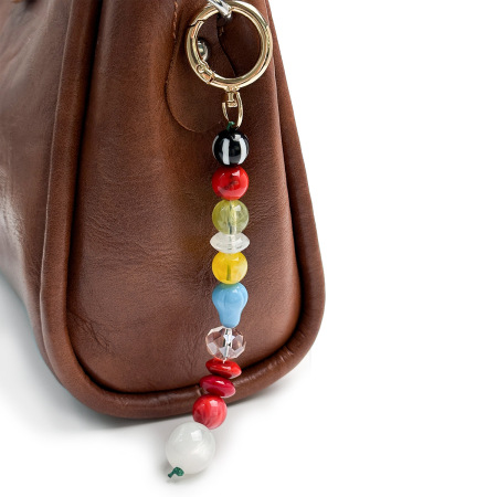 Breloques de sac en résine de couleurs assorties, collection Simple Series Casual Beads 2
