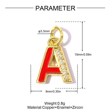 Pendentifs femme simples à faire soi-même, lettres, couleur cuivre et or