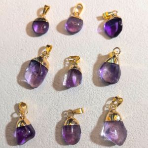 Pendentifs Pour Femmes En Pierres Naturelles De Forme Irrégulière (Pierre Naturelle, Chaque Pendentif Ayant Une Forme Différente) h5 Image4