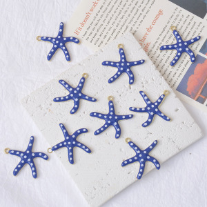 Pendentifs Pour Femmes En Alliage, Représentant Un Poisson Et Une Étoile De Mer En Émail Mignon h5 