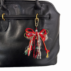 Breloques De Sac En Corde Tressée De Couleur Assortie, Nœud Papillon Décontracté, Série Simple, Noël h5 Image2