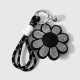 Un porte-clés fleur argenté et noir Image6