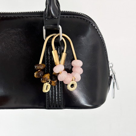 Breloques pour sac en agate dégradée, collection Simple Series Daily Letter 2