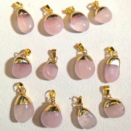Pendentifs pour femmes en pierres naturelles de forme irrégulière (Pierre naturelle, chaque pendentif ayant une forme différente) 2