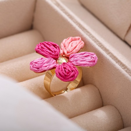 Bagues en raphia Sweet Flower de la collection Romantique 2