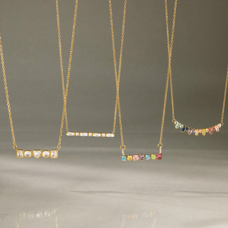 Colliers à maillons pour femmes, en acier inoxydable, couleur or, zircon, forme géométrique simple et luxueuse
