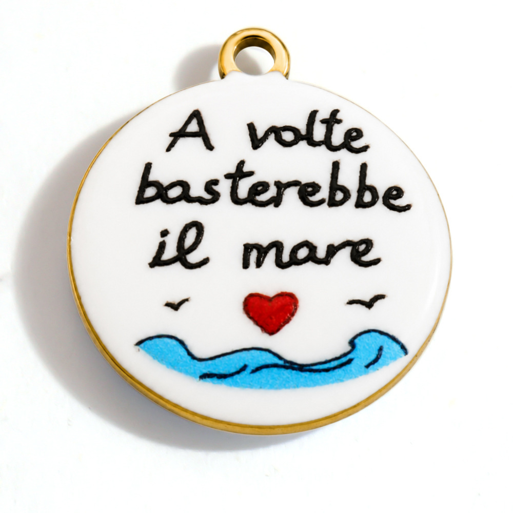 Pendentifs Pour Femmes En Acier Inoxydable Étanche, Forme Cœur, Rectangle Ou Ellipse, Collection Romantique À Faire Soi-Même Image5