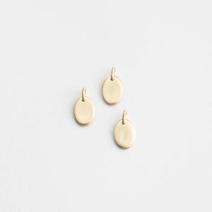 Pendentifs Pour Femmes En Acier Inoxydable, Forme Elliptique, Étanches, Couleur Or, Série Simple À Faire Soi-Même h5 Image3