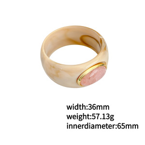 Bracelets Pour Femmes En Résine À Dégradé De Couleurs Rétro h5 Image5