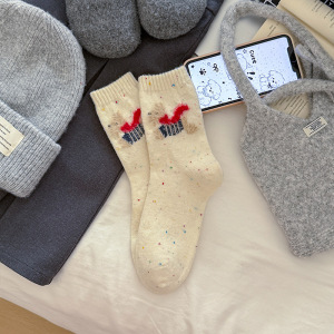 Chaussettes Mi-Mollet À Motifs Animaux Mignons Et Colorés h5