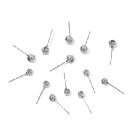 Fermoirs de boucles d'oreilles en acier inoxydable massif, étanches, couleur or 2