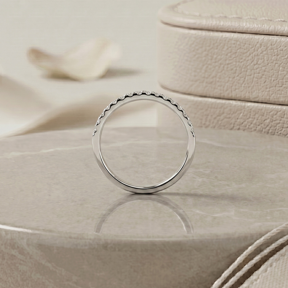 Bagues Pour Femmes En Moissanite, Collection Simple Et Élégante, En Argent Sterling 925 Plaqué Rhodium. Image4