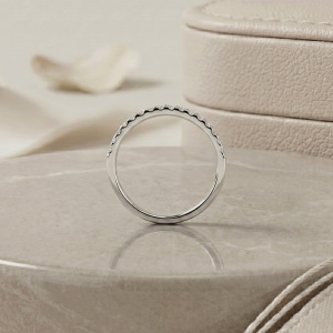 Bagues Pour Femmes En Moissanite, Collection Simple Et Élégante, En Argent Sterling 925 Plaqué Rhodium. h5 Image4