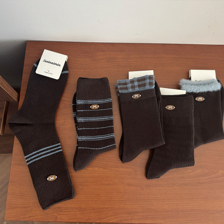 Chaussettes mi-mollet à rayures basiques Slight Bounce 2