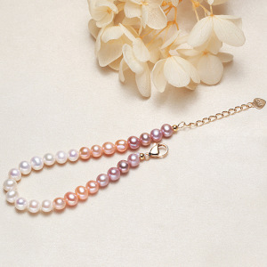 Bracelet De Perles D'Eau Douce Couleur Or Pour Femme, Collection Simple Series Daily Beads h5 Image3