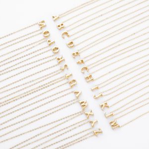 Colliers Pour Femmes En Argent Sterling 925 Plaqué Rhodium, Collection Simple Series Daily Letter h5 Image2