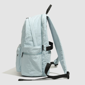 Sac À Dos Femme En Nylon Uni, Style Décontracté, Sans Inscription, Rond. h5 Image4