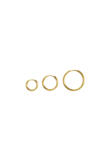 Boucles d'oreilles en acier inoxydable, forme géométrique, collection simple pour le quotidien, bijoux pour femmes
