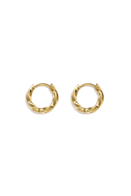 Boucles d'oreilles rondes en acier inoxydable, collection Daily Simple, bijoux pour femmes