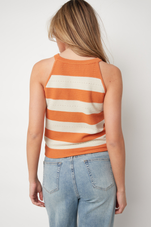 Gilet Rayé En Maille De Coton Human Cotton, Style Décontracté Printemps/Été, Aucun Vêtement h5 Image7