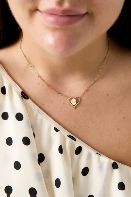 Colliers pendentifs en acier inoxydable en forme de cœur, collection Daily Simple, bijoux pour femmes 2