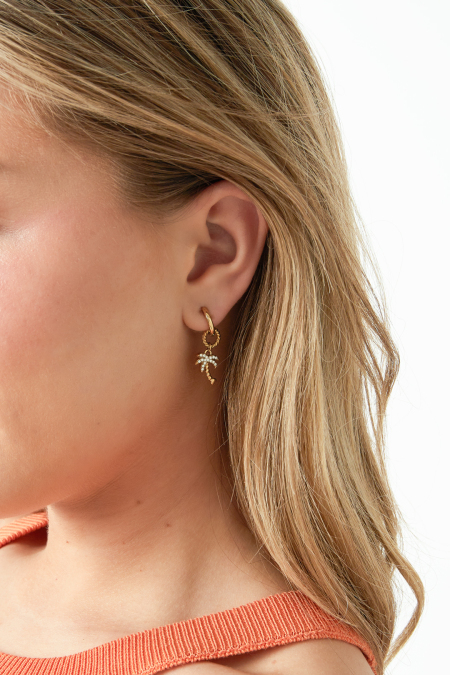 Boucles d'oreilles pendantes en acier inoxydable, collection Plant Simple Daily Simple, bijoux pour femmes 2