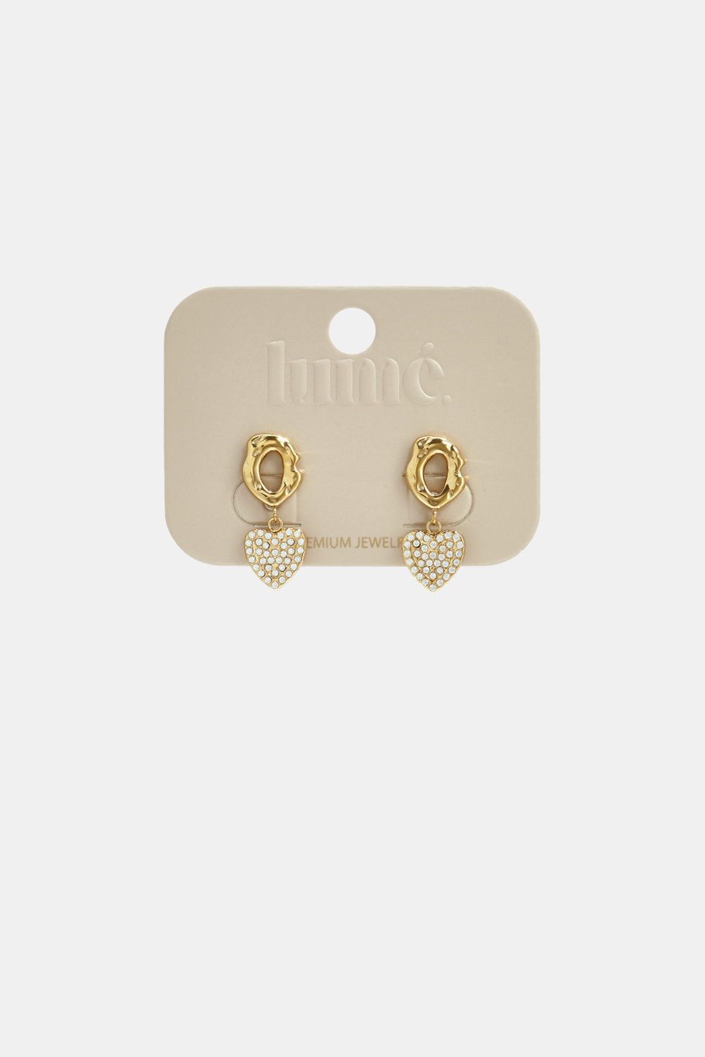 Boucles D'Oreilles Pendantes En Acier Inoxydable En Forme De Cœur, Collection Daily Simple, Bijoux Pour Femmes Image3