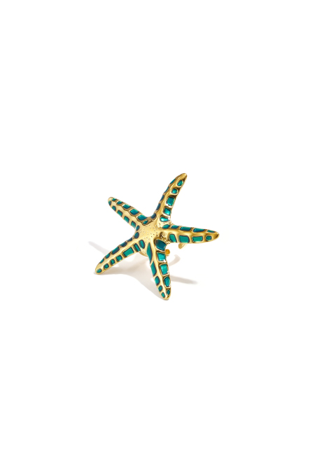 Bagues en acier inoxydable, collection romantique « Étoile de mer », style vacances/plage
