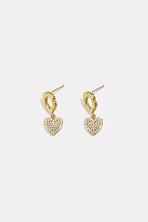 Boucles D'Oreilles Pendantes En Acier Inoxydable En Forme De Cœur, Collection Daily Simple, Bijoux Pour Femmes h5 