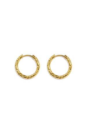 Boucles D'Oreilles Créoles En Acier Inoxydable, Style Simple Et Quotidien, Collection De Bijoux Pour Femmes h5 Image6