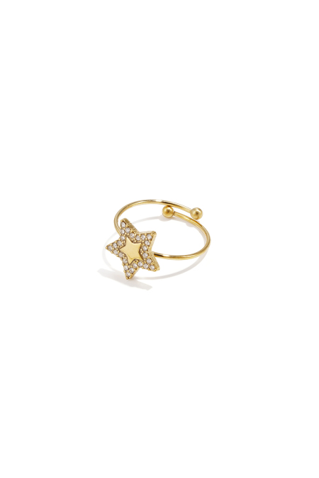 Bagues en acier inoxydable, collection Star Simple Daily Simple, bijoux pour femmes