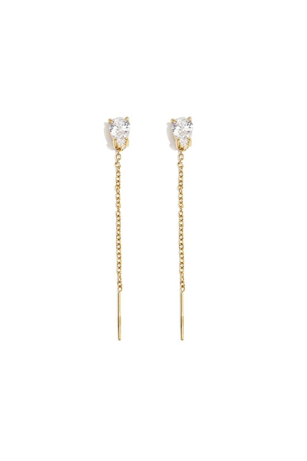 Boucles D'Oreilles Pendantes En Acier Inoxydable, Chaîne, Collection Élégante Et Simple Pour Femmes, Bijoux Du Quotidien