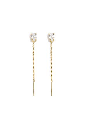 Boucles D'Oreilles Pendantes En Acier Inoxydable, Chaîne, Collection Élégante Et Simple Pour Femmes, Bijoux Du Quotidien h5
