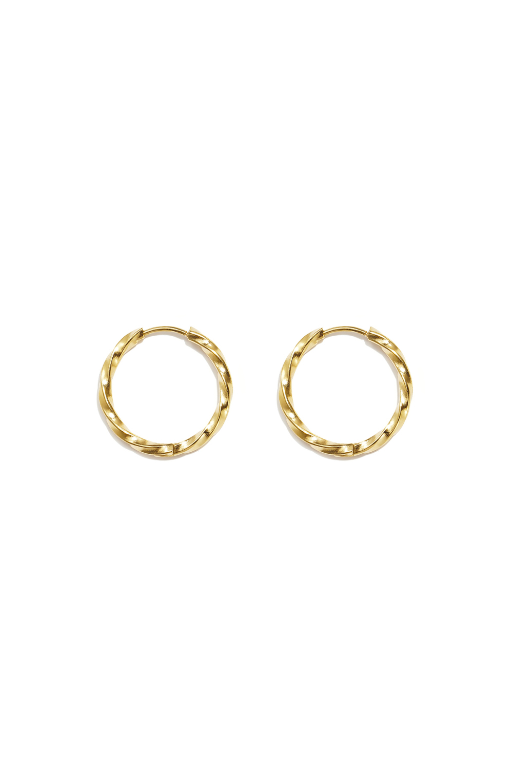 Boucles D'Oreilles Rondes En Acier Inoxydable, Collection Daily Simple, Bijoux Pour Femmes Image9