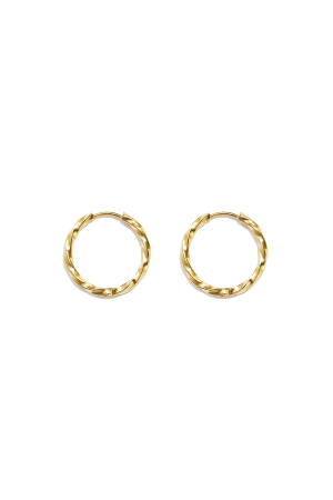 Boucles D'Oreilles Rondes En Acier Inoxydable, Collection Daily Simple, Bijoux Pour Femmes h5 Image9