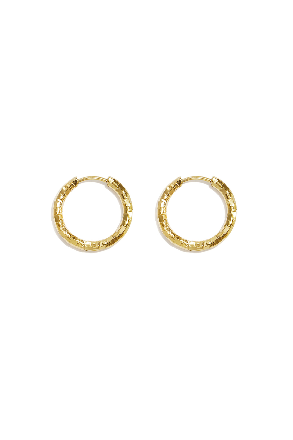 Boucles D'Oreilles Rondes En Acier Inoxydable, Collection Simple Simple, Bijoux Pour Femmes h5Image9