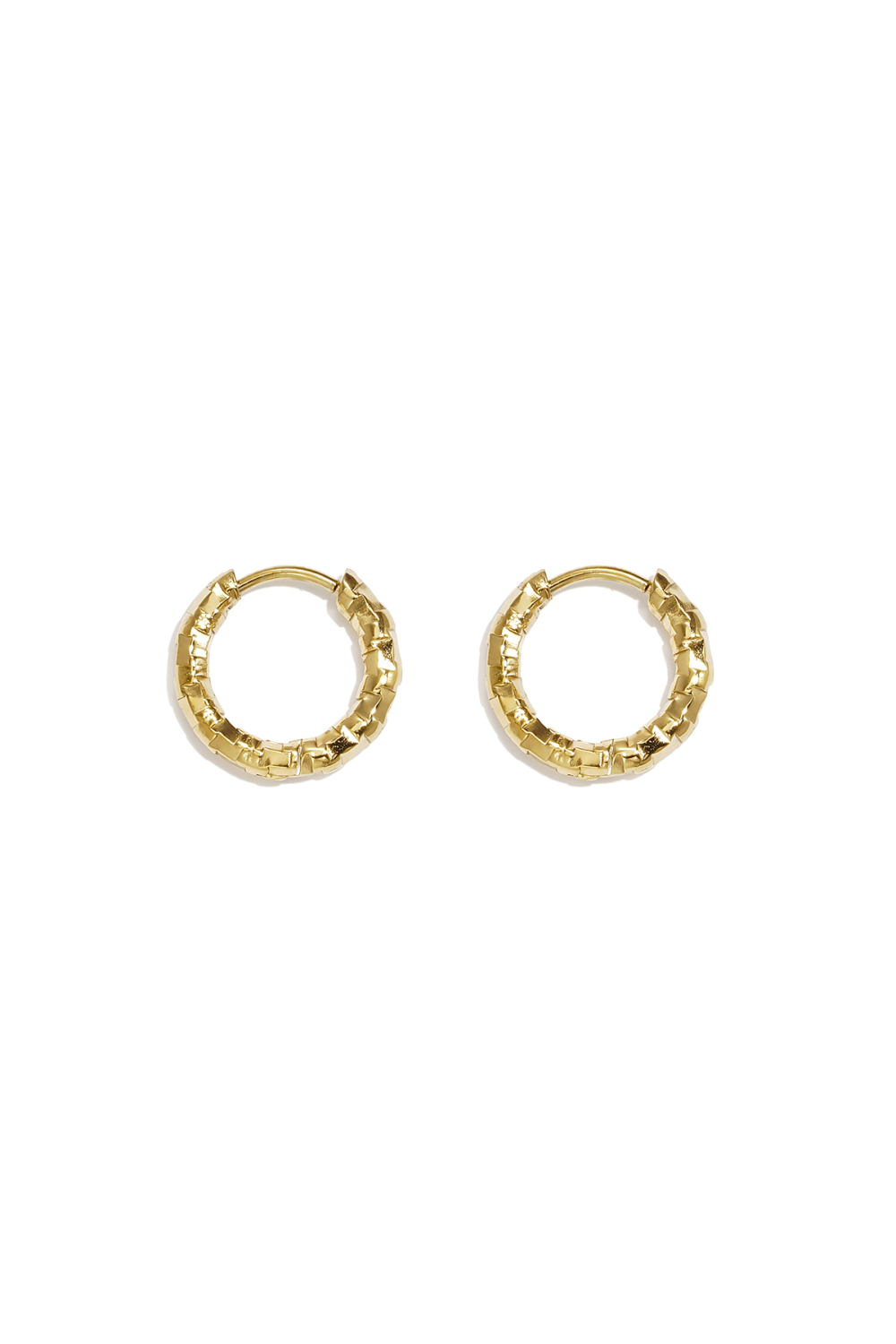 Boucles D'Oreilles Rondes En Acier Inoxydable, Collection Simple Simple, Bijoux Pour Femmes