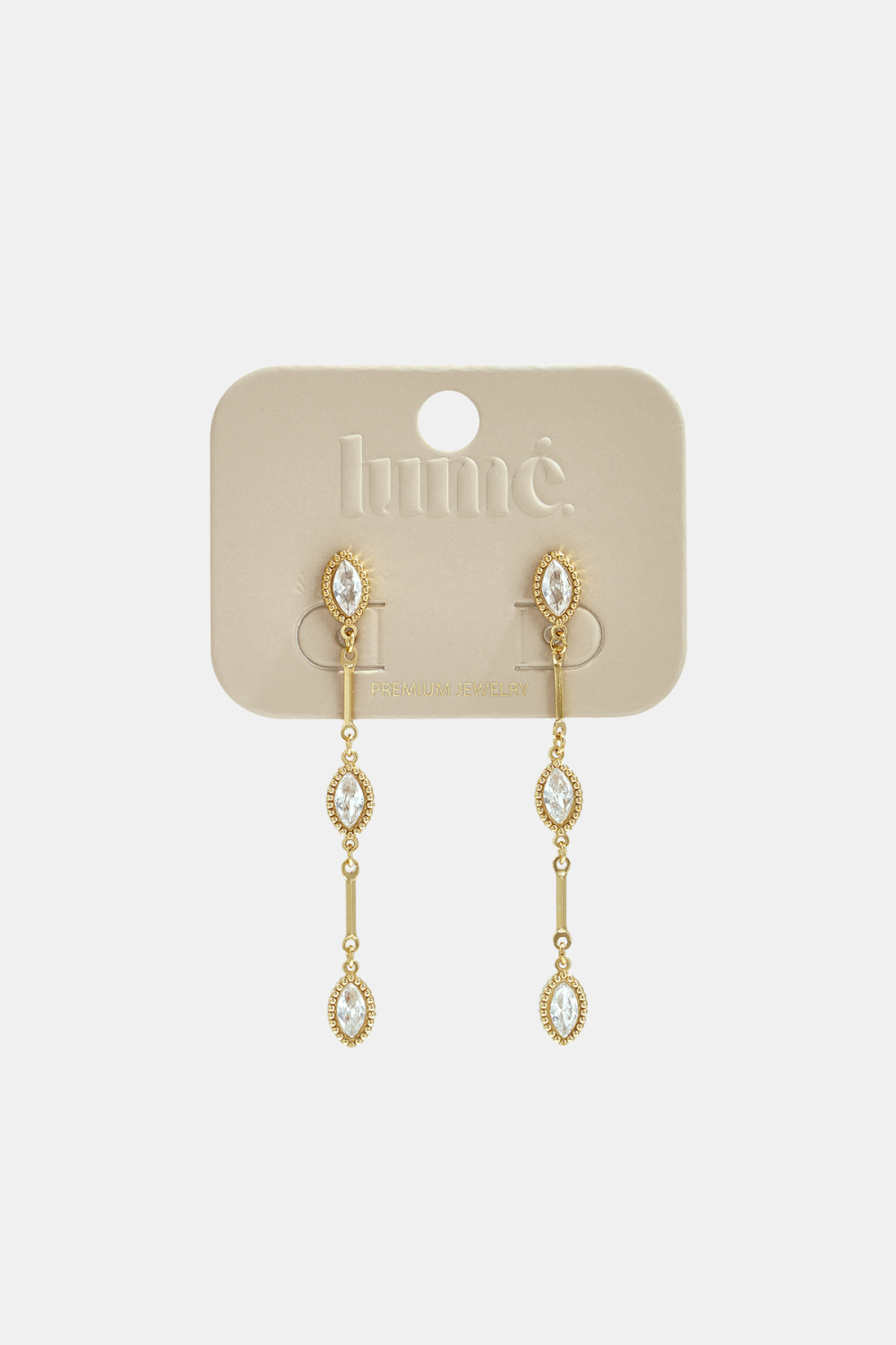Boucles D'Oreilles Pendantes En Acier Inoxydable, Forme Elliptique, Style Décontracté, Collection Simple Pour Femmes Image3
