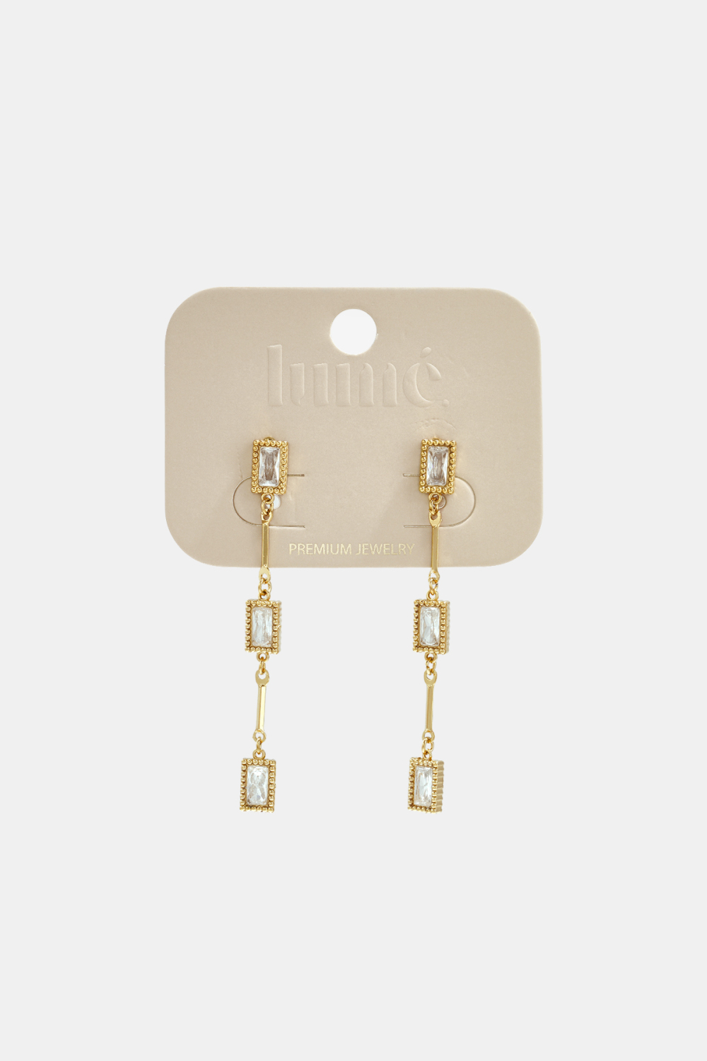 Boucles D'Oreilles Pendantes En Acier Inoxydable, Forme Géométrique, Collection Simple Pour Le Quotidien, Bijoux Pour Femmes h5Image3