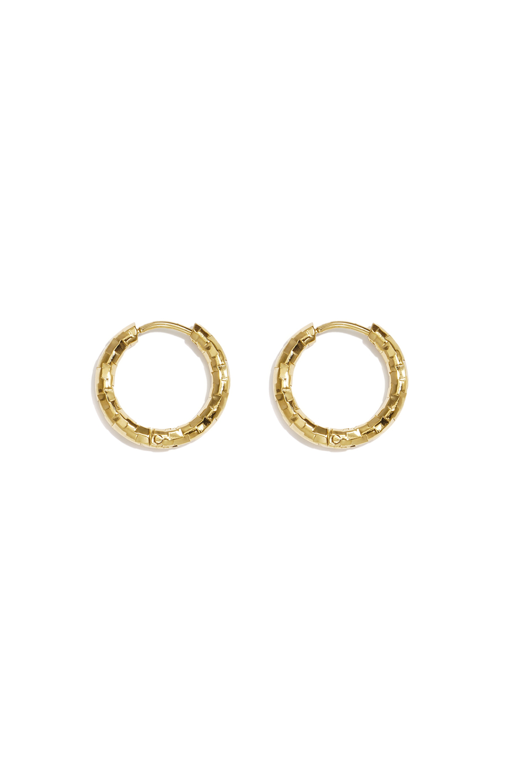 Boucles D'Oreilles Rondes En Acier Inoxydable, Collection Simple Simple, Bijoux Pour Femmes h5Image8