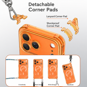 Étuis De Téléphone Magnétiques Avec Cordon Détachable Aux Quatre Coins h5 Image5