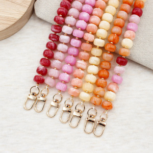 Chaîne Pour Téléphone Et Sac En Perles Unies De La Série Simple Daily, Dégradé De Couleurs. h5 Image2